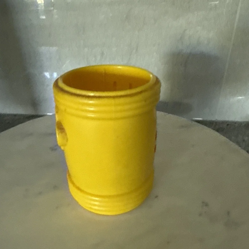 3M Logo Gold Tone Koozie‎ Fridge Magnet Vintage Rare Thick Rubber Plastic
